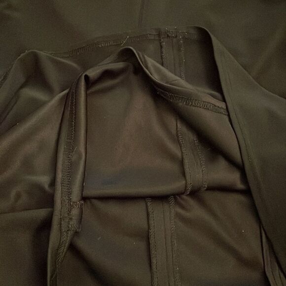 Tadashi Black Twist  Knot Cocktail Dress Womens Medium Lined V-Neck Ruching - Picture 13 of 13